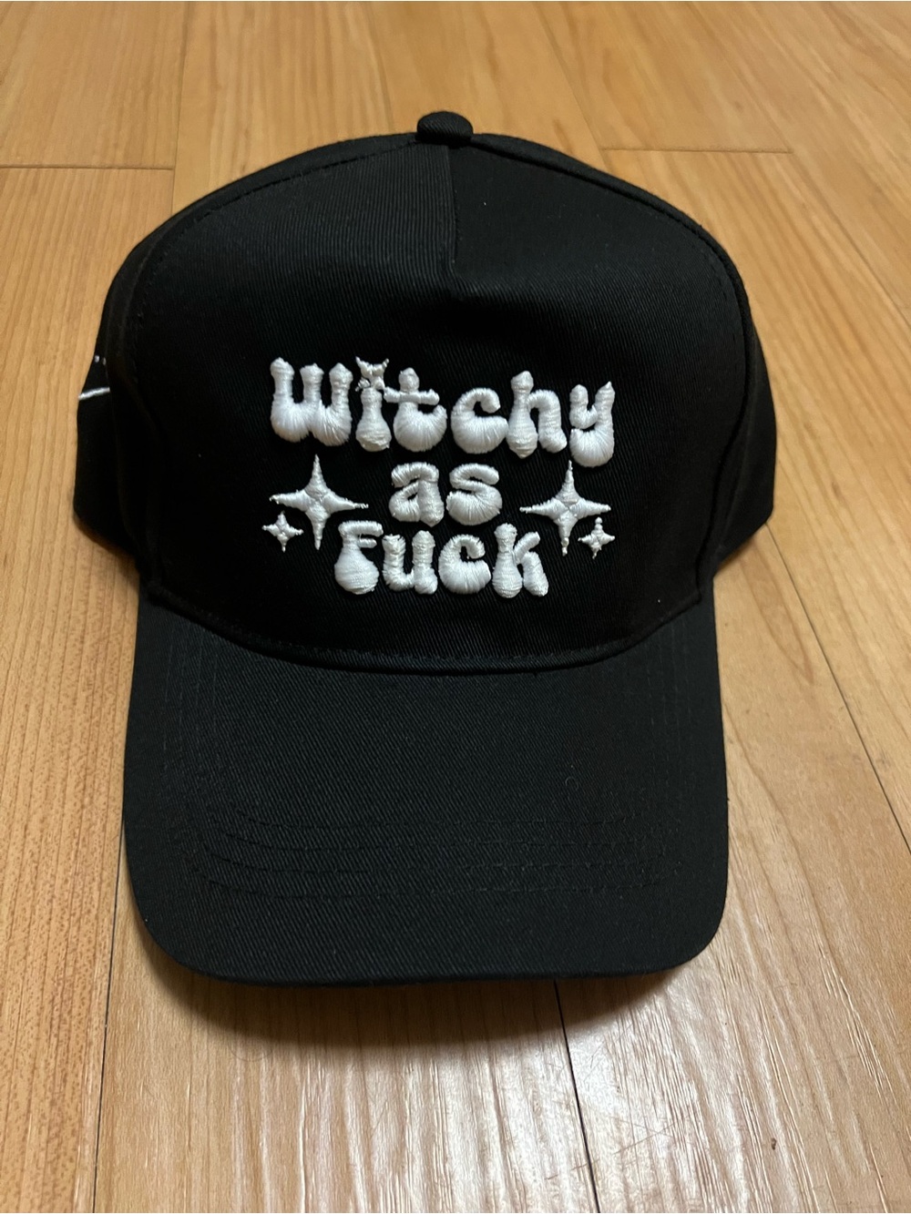 “Witchy as F$@K” Embroidered Baseball Cap Hat Blackcraft Coffee Witch Goth Punk